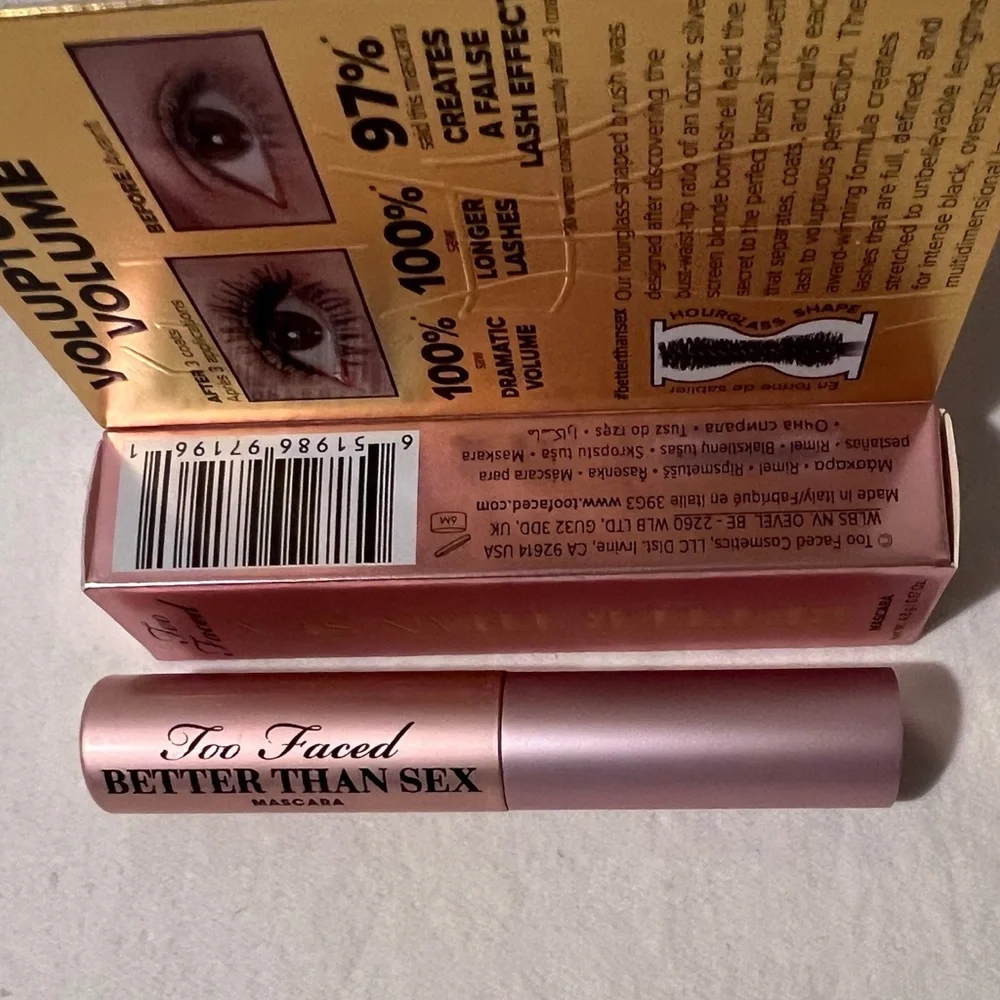 💗NIB💗 TOO FACED Travel Size Better Than Sex Mascara